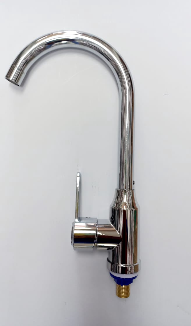 Goose Neck 1/2" Nickle Flat Lever