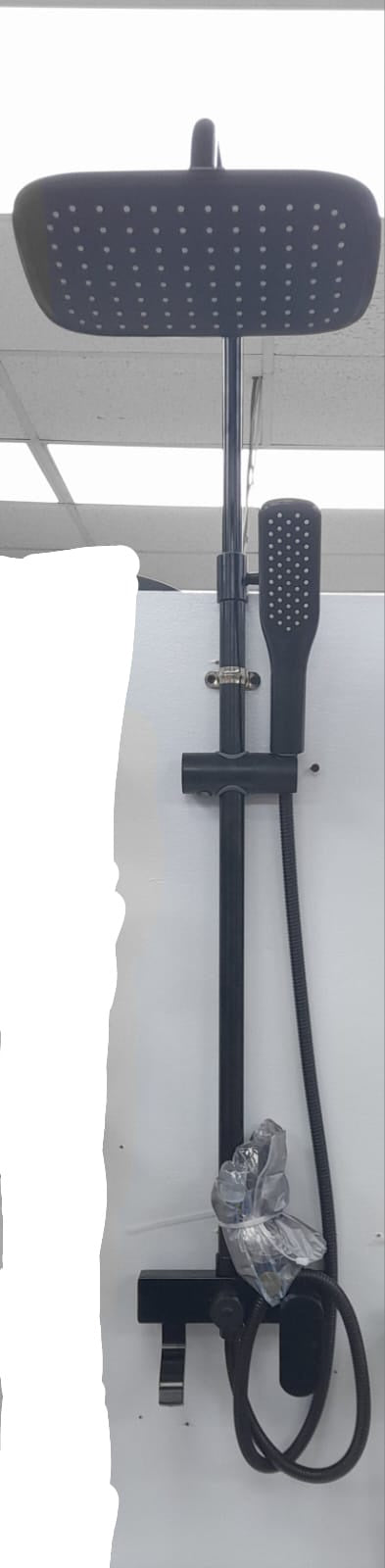 Shower Set Wall Mount Gloss Black Finish High Quality