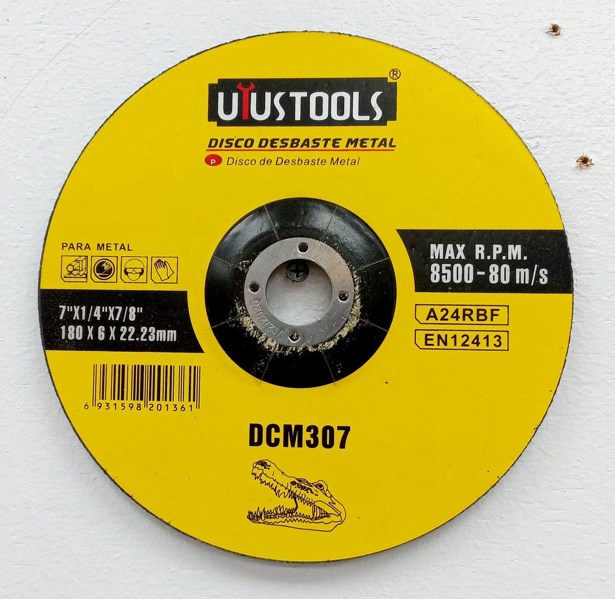 USTOOLS Disc 7" X 1/4" X 7/8" Metal Grinding Uyustools DCM307