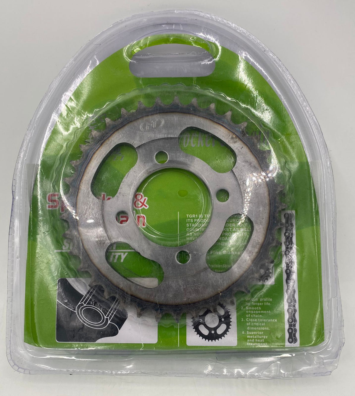 M/CYCLE Sprocket / Chain Set 110 Fox DY-100 45# 428H-110L 14T-37T CD110