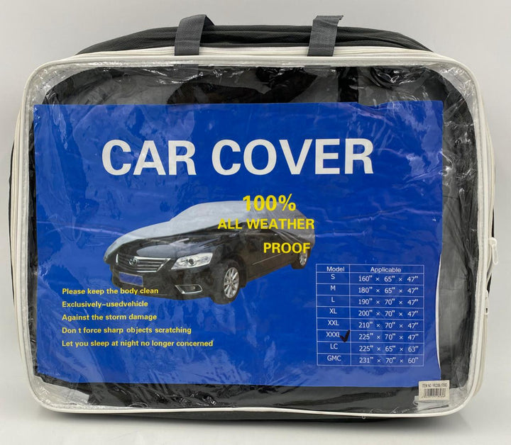 Car Cover Xxxl 225" X 70" X 47" YR2208-1709D 100% All Weather Proof