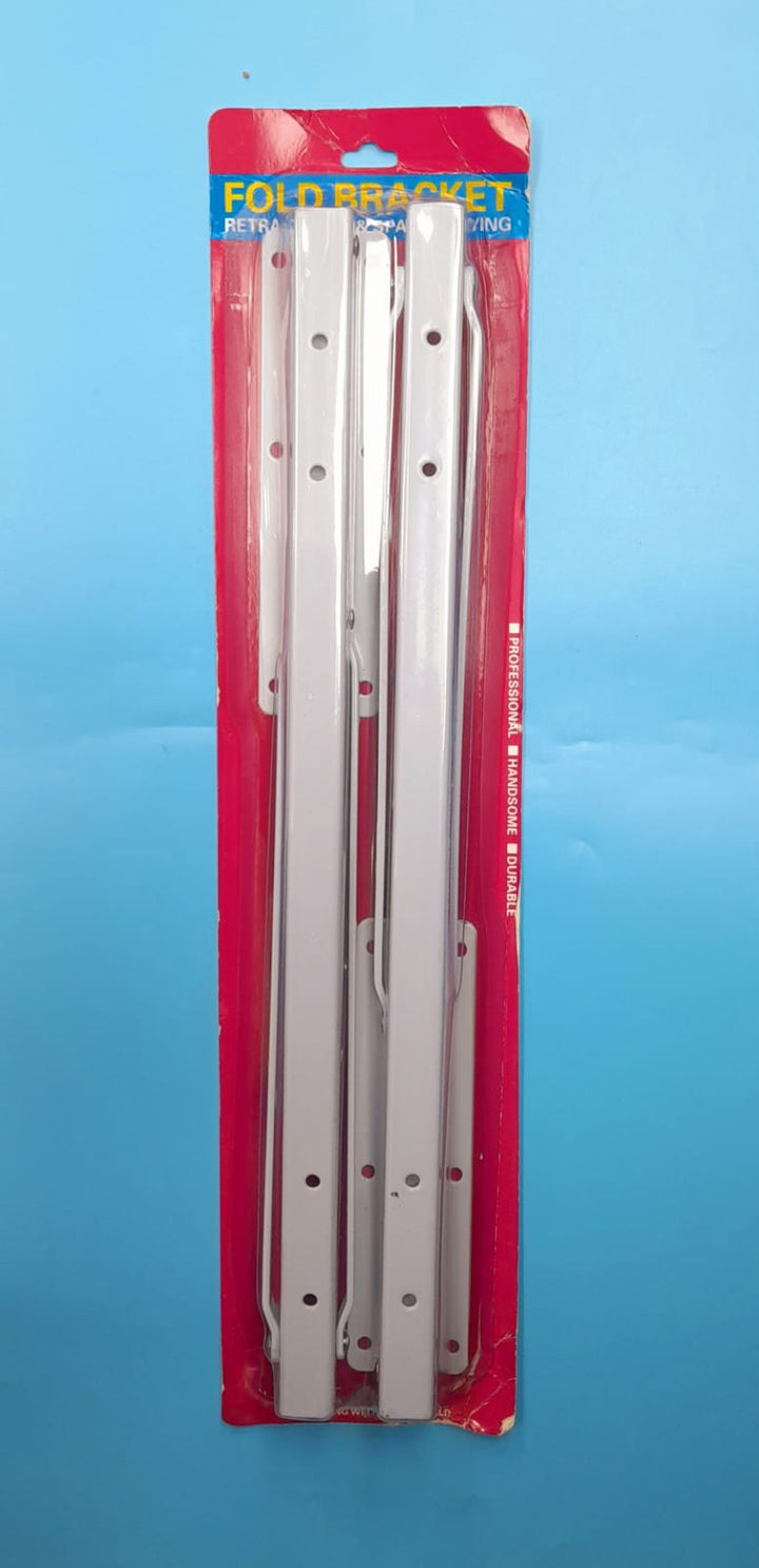 Shelf Bracket Fold Retractable 16" White