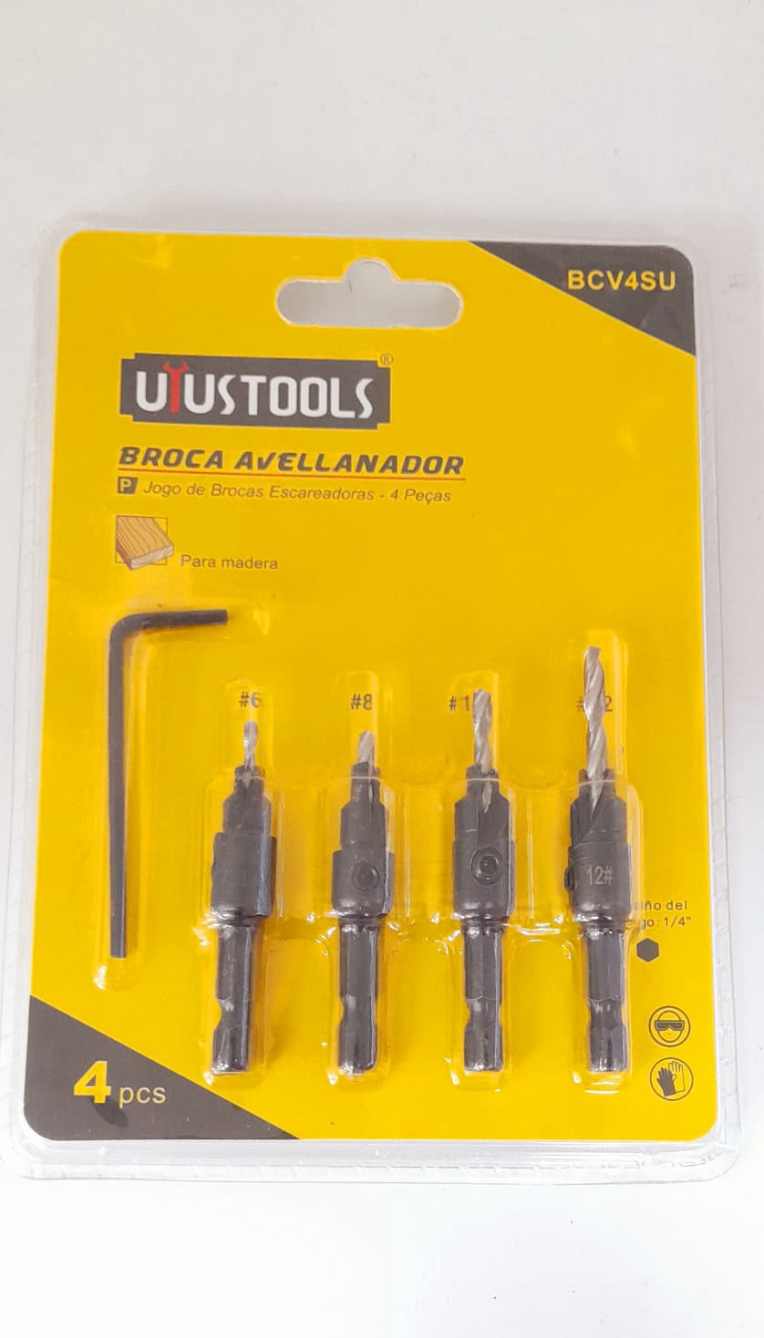 USTOOLS Drill Bit Set 4PCS BCV4SU