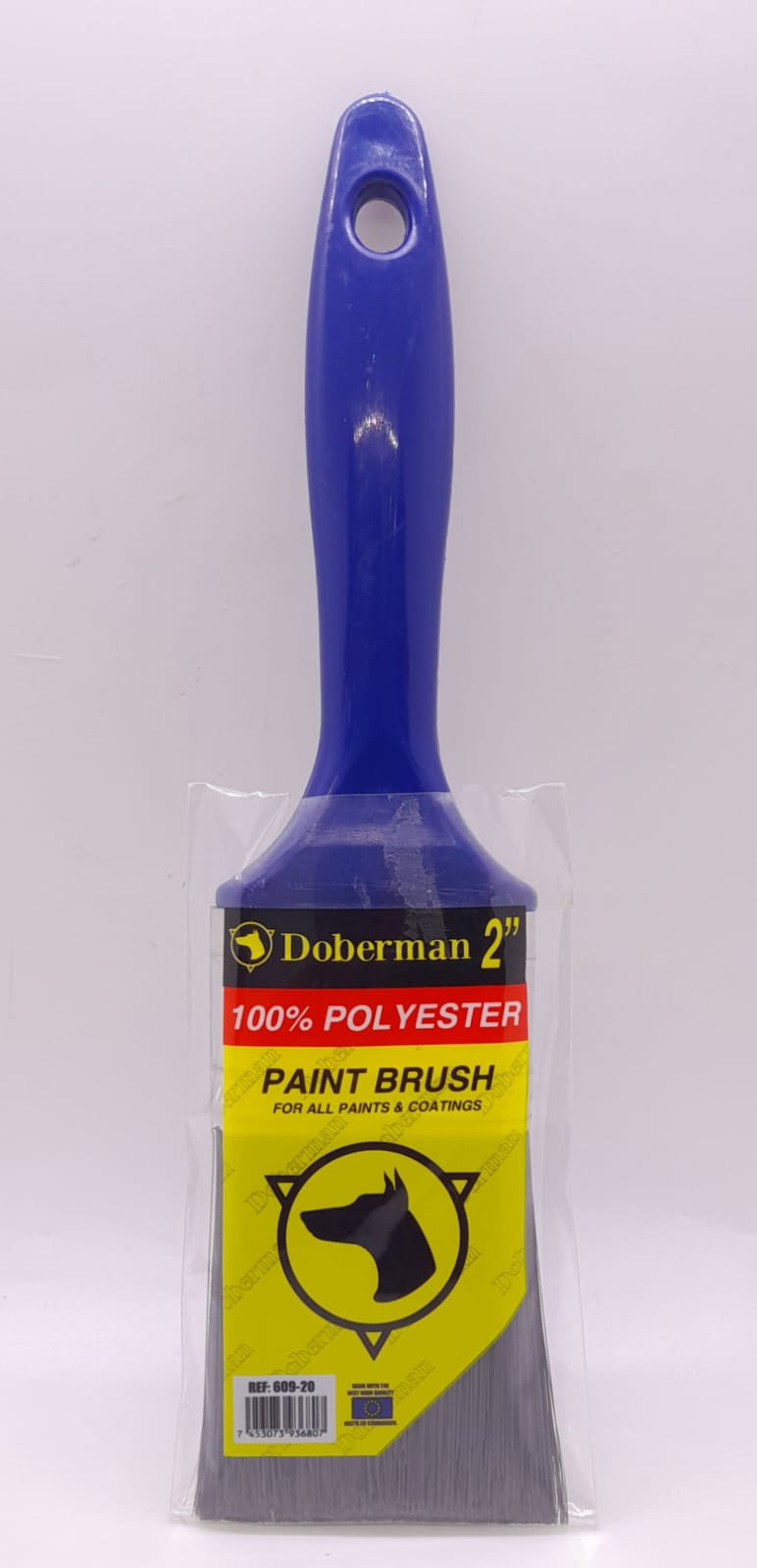 DOBERMAN Paint Brush 2" Blue Plastic Handle 609-20