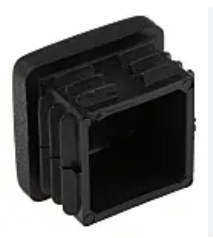 End Caps Plastic Square 25X25