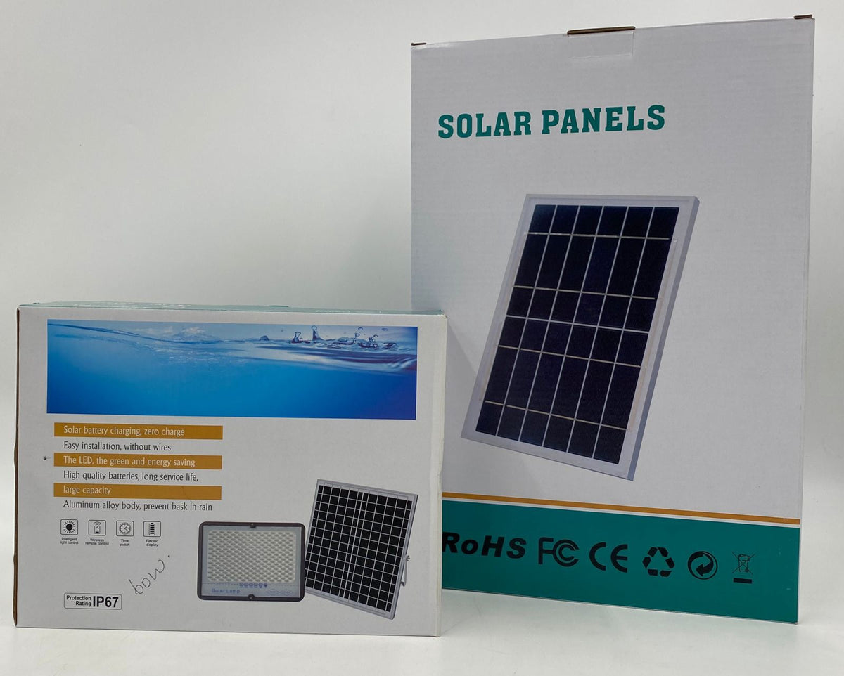 Lamp LED Solar Flood 100W IP67 with Solar Panel