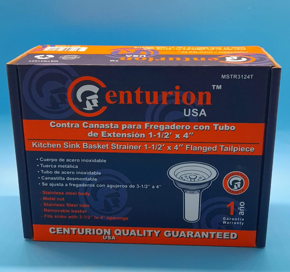 CENTURION Sink Waste 2 1/2" S/STEEL #MSTR3124T