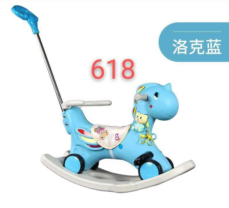 Toy Car Push Type Ride on with Horse Rocker 618