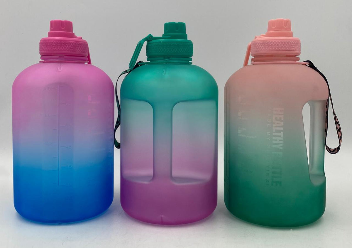 GENERIC Water Bottle YT-9915 Two Tone Plastic 2200ML 15 X 28.5CM Extra Large