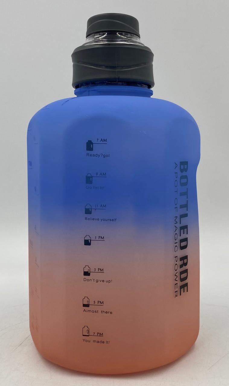 GENERIC Water Bottle 8025 Two Tone Plastic 2200ML 14 X 26CM Extra Large