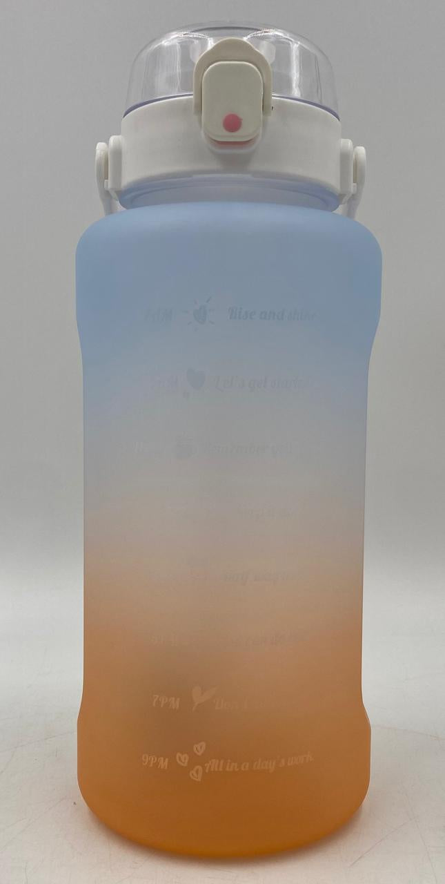 GENERIC Water Bottle 2215 Two Tone Plastic 2500ML 11.2 X 29.2CM Large / Blue Cap