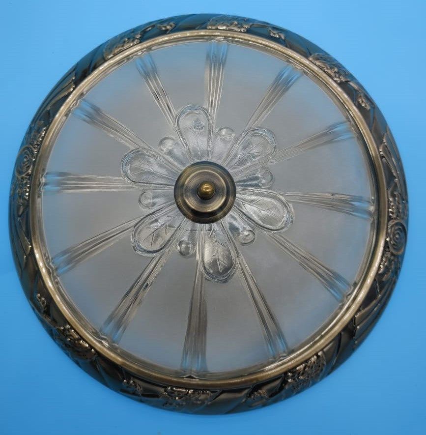 Light Fixture Ceiling 2227-3L Metal 15" 3-BULBS