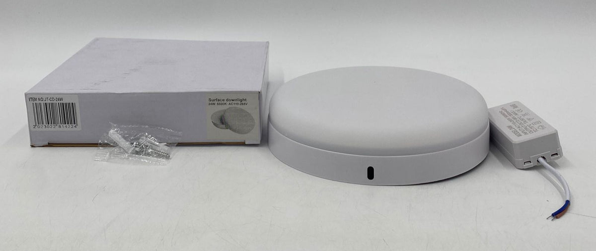 JORTAN Light LED Panel 24W JT-CD-24W Round White Surface 6500K 110-265V