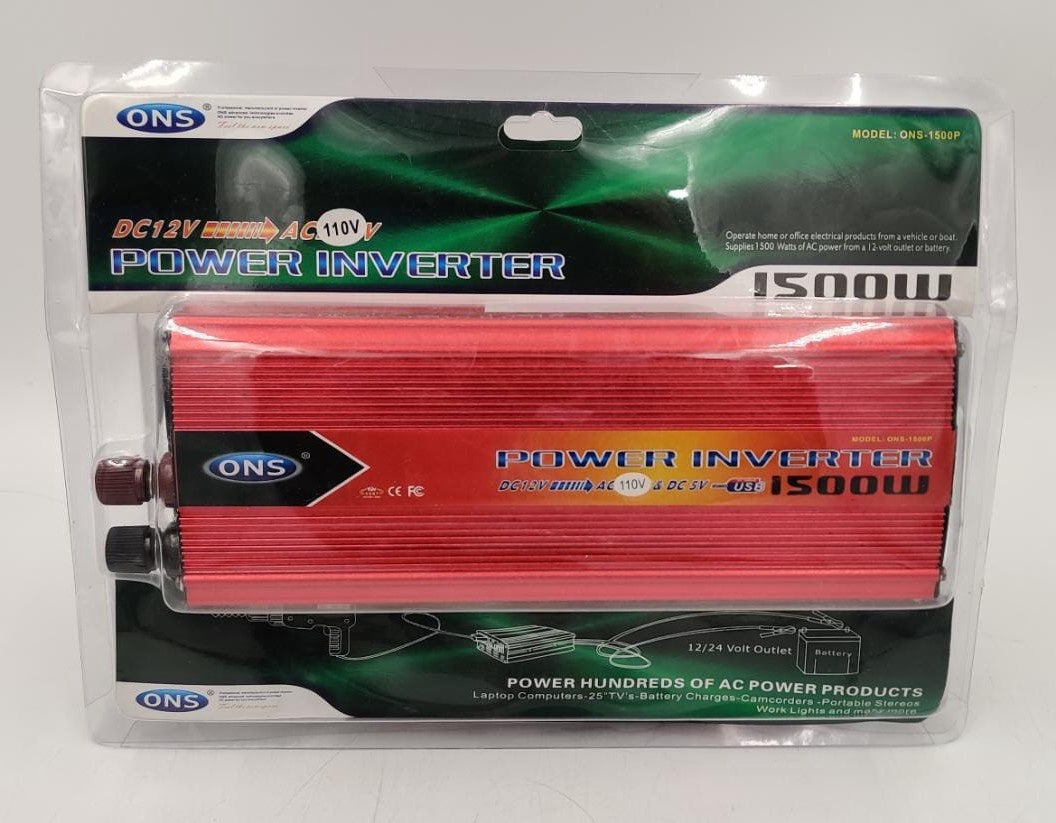 Inverter ONS-1500P 1500W 12V-110V with USB