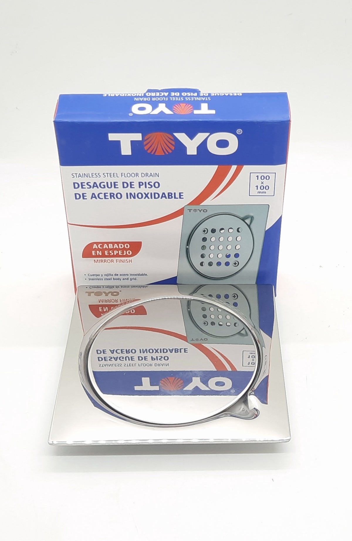 TOYO Floor Drain Stainless Steel 4"X4" FR-21695