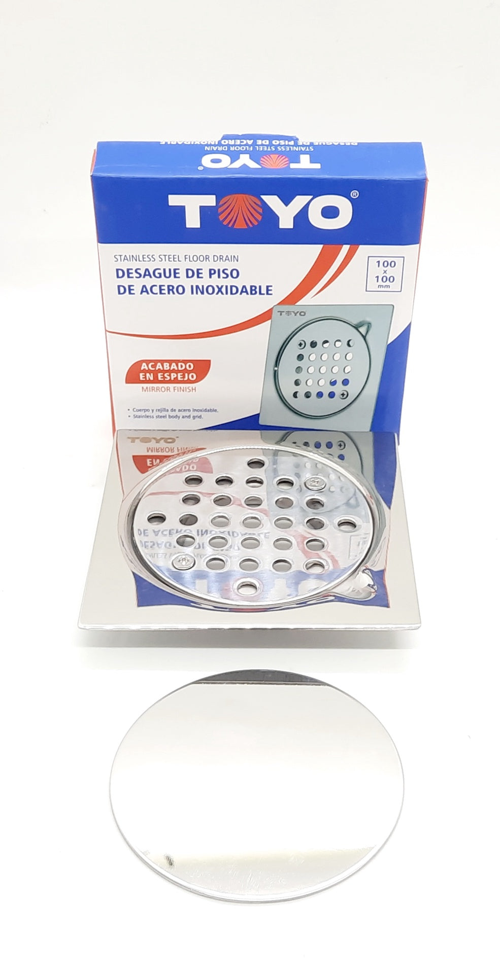 TOYO Floor Drain Stainless Steel 4"X4" FR-21695