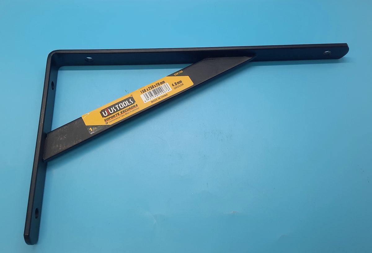 USTOOLS Shelf Bracket 10" X 6" Uyustools Blk SOE150 Each