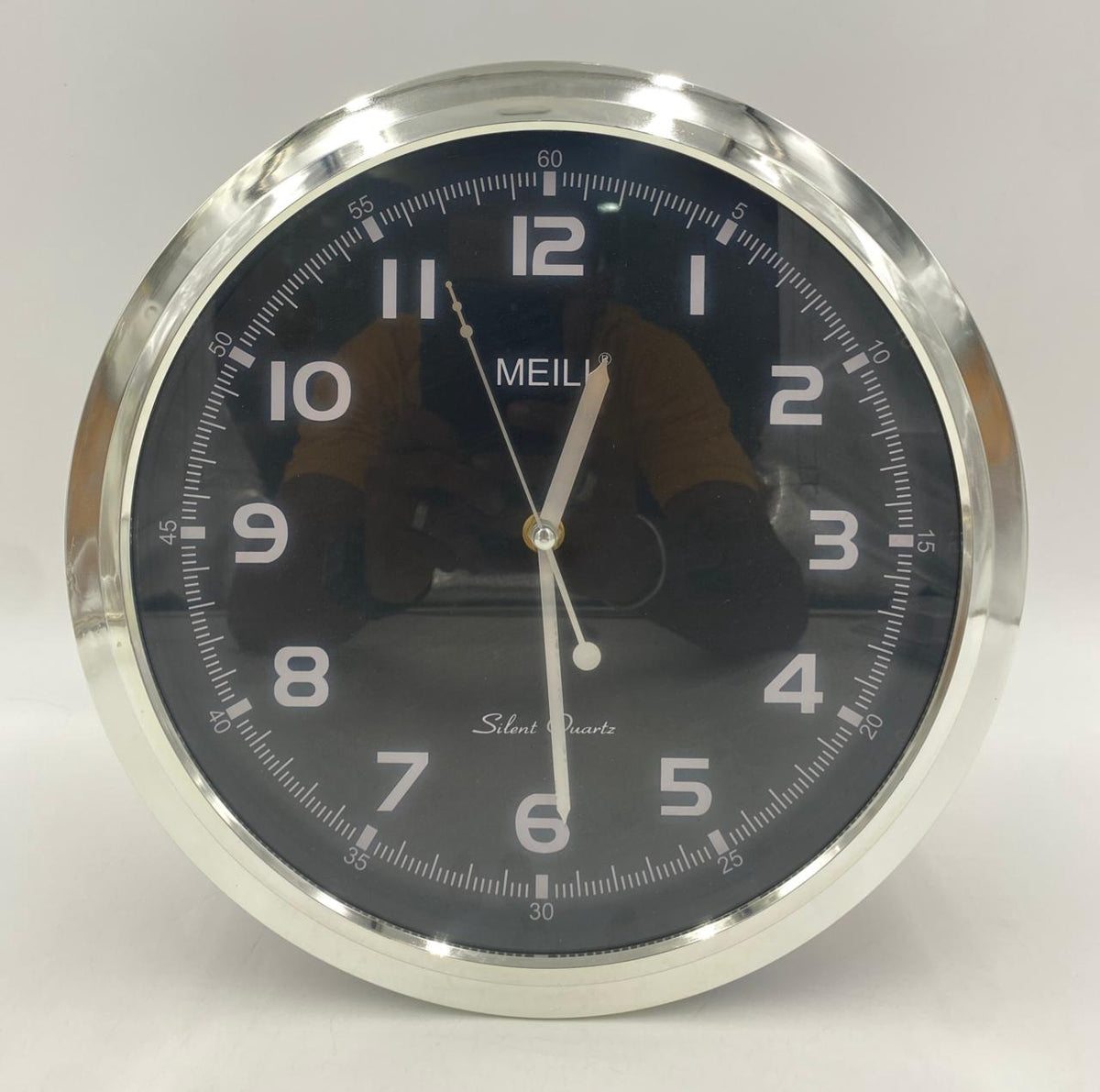 Clock Wall 635 Meili Silver