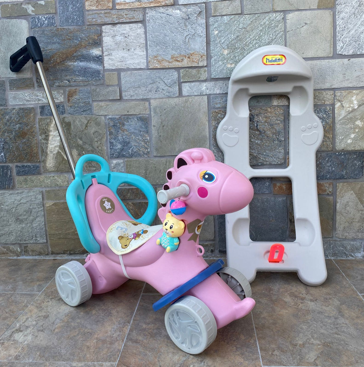 Toy Car Push Type Ride on with Horse Rocker 618