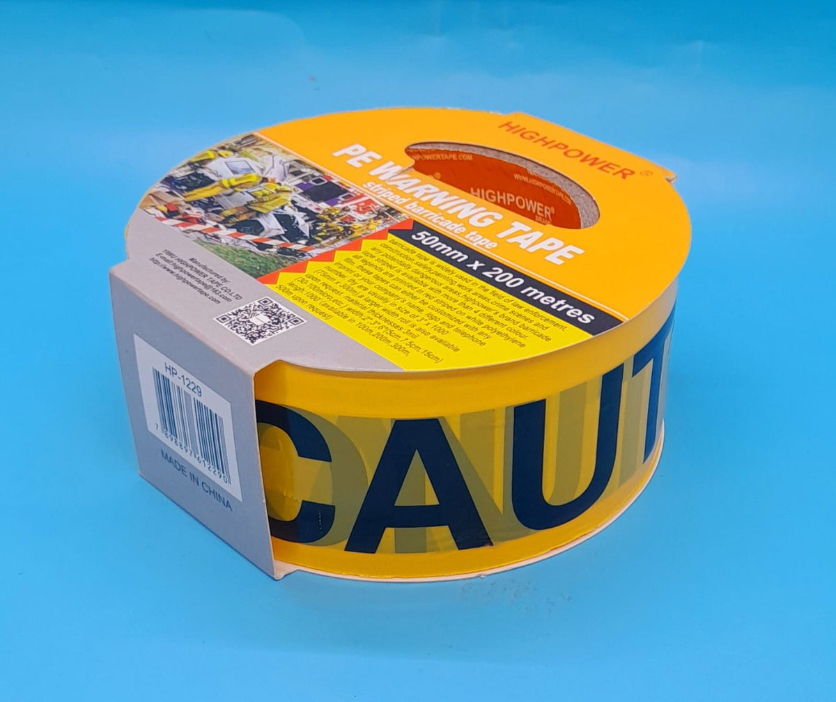 HIGH POWER Tape Caution 50MM X 200 Metres Highpower HP-1229