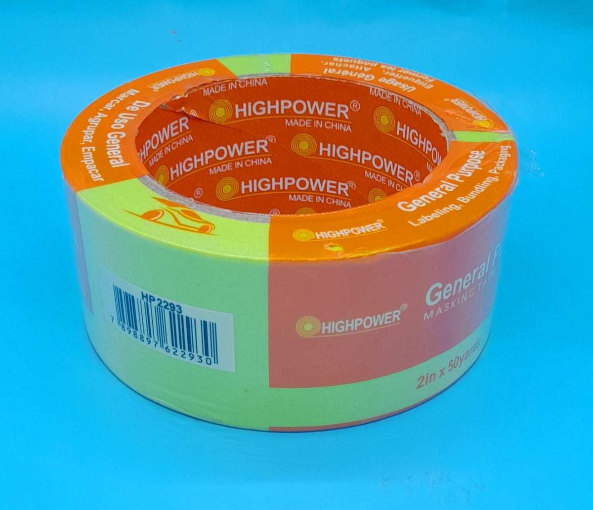 HIGH POWER Tape Masking Green 2" 48MM X 45M Highpower HP 2293