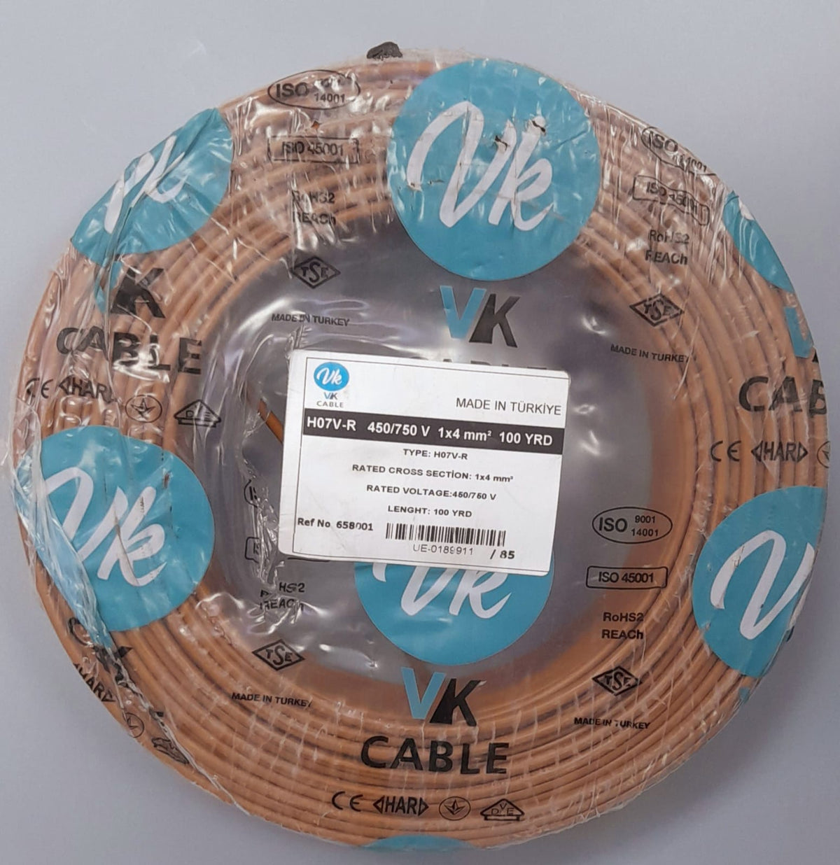 TURKEY Cable 4MM 1C VK/SENA Roll