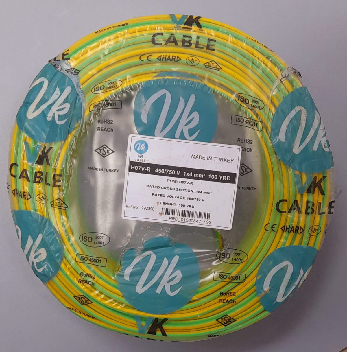 TURKEY Cable 4MM 1C VK/SENA Roll