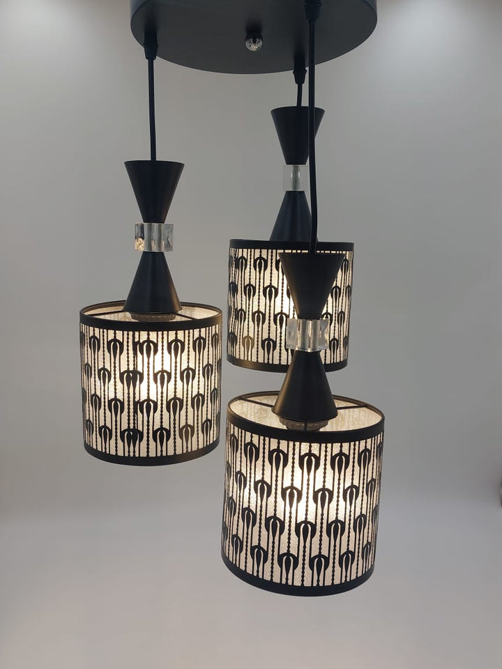 Light Fixture Pendant 3-BULB 1030/3BK LED