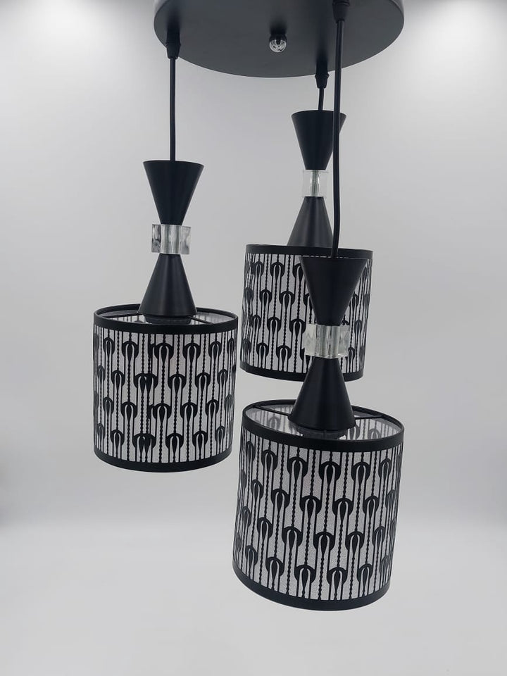 Light Fixture Pendant 3-BULB 1030/3BK LED