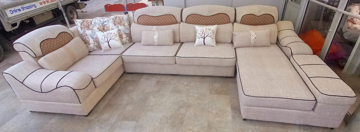 Sofa Set U Shape with Pillows 1908A 205X410X190CM