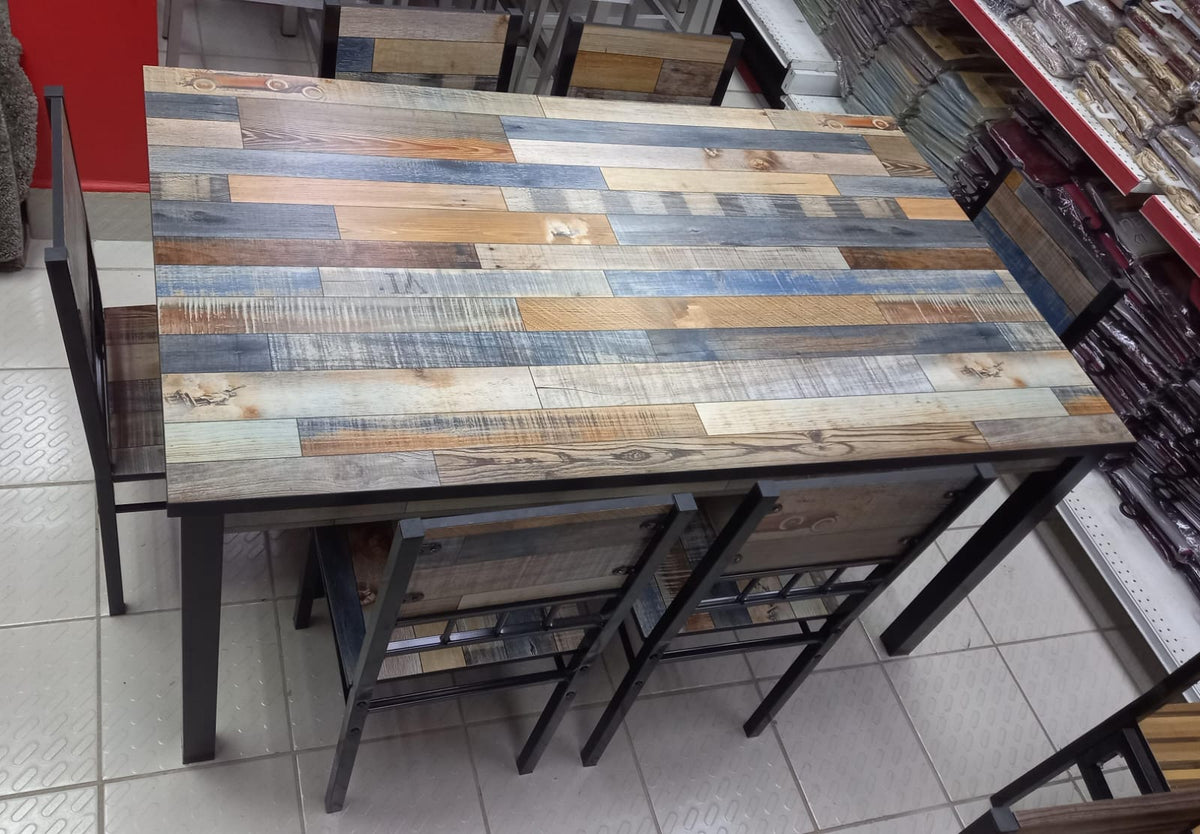 Glass Dining Table TY901 with 6 Chair Set