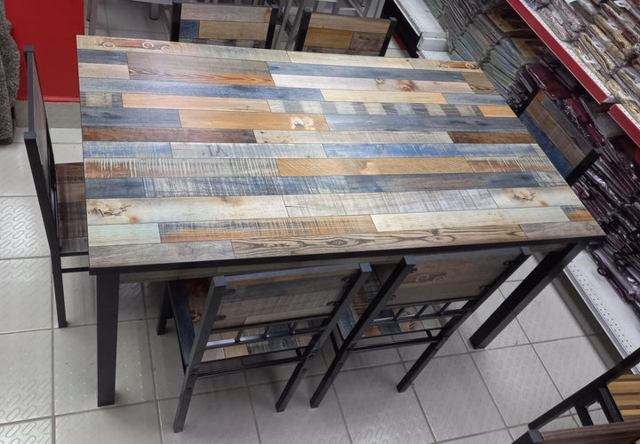 Glass Dining Table TY901 with 6 Chair Set