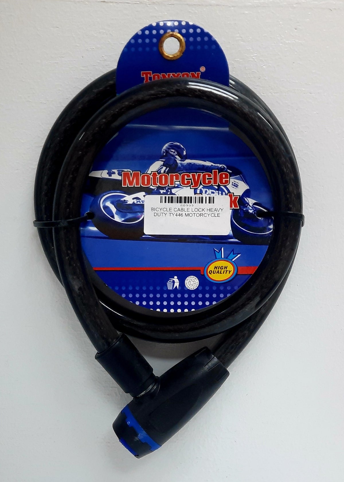 TONYON Bicycle Cable Lock Heavy Duty TY446 Motorcycle