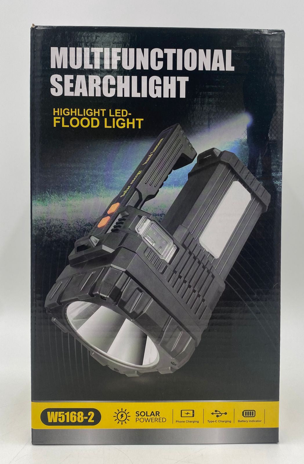 Torch Light LED W5168-2 Rechargeable Solar Multifunctional Searchlight