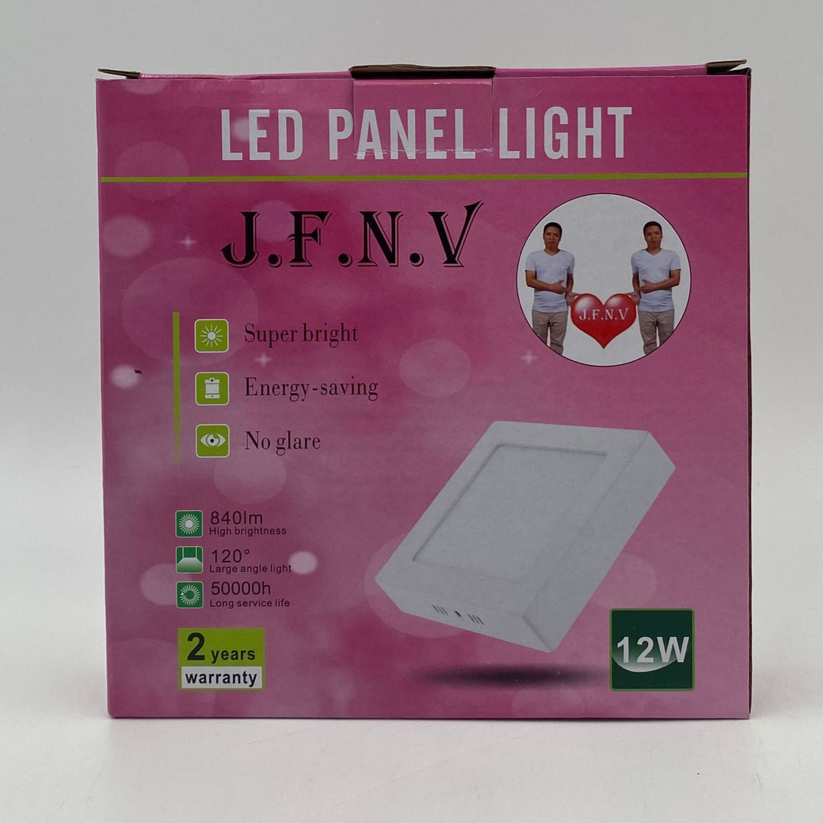 Light LED Panel 12W J.f.n.v Square White Surface 6500K 85-265V