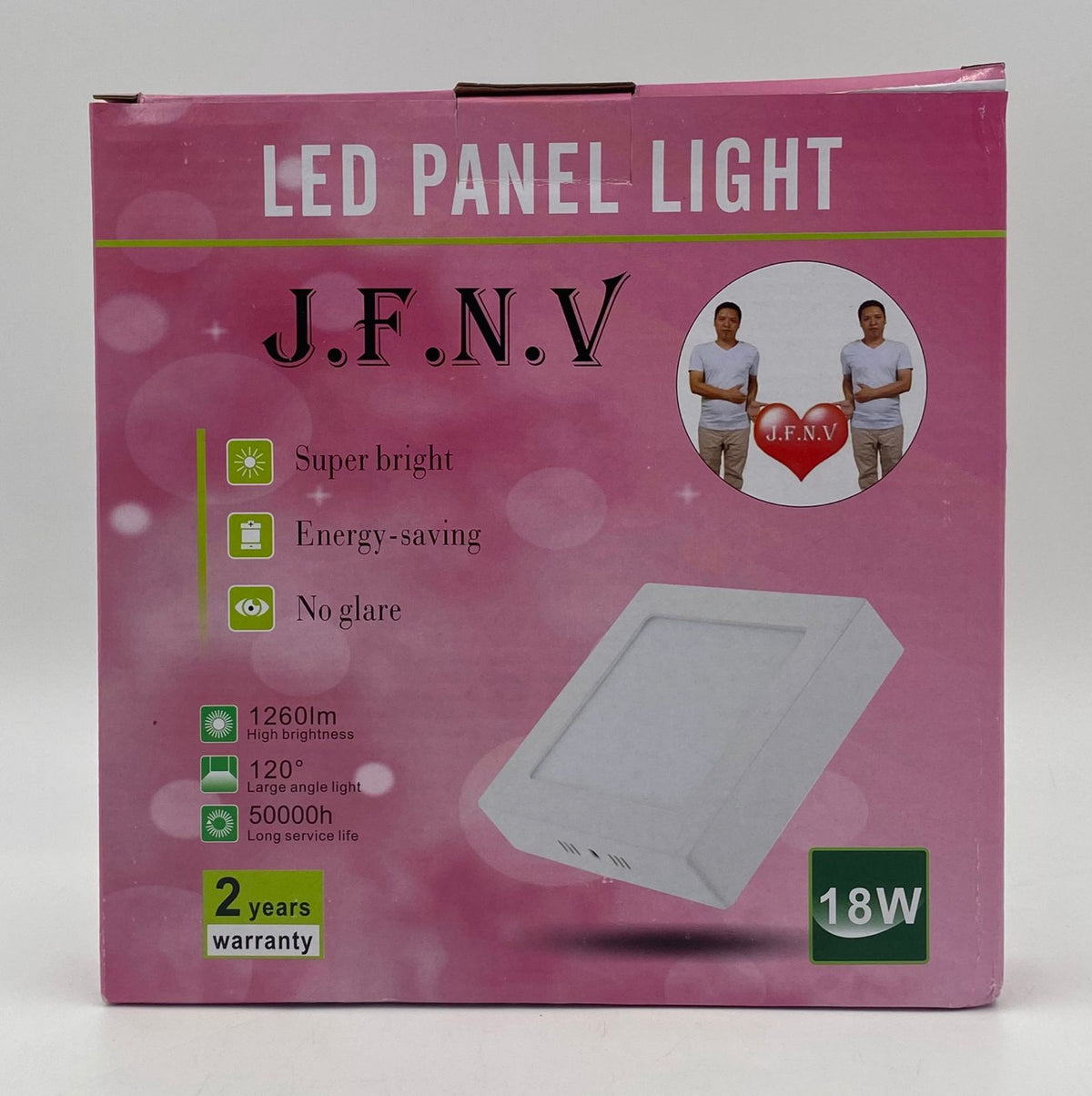 Light LED Panel 18W J.f.n.v Square White Surface 6500K 85-265V