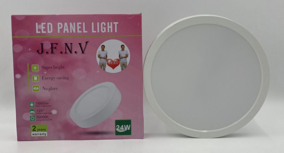 Light LED Panel 24W J.f.n.v Round White Surface 6500K 85-265V