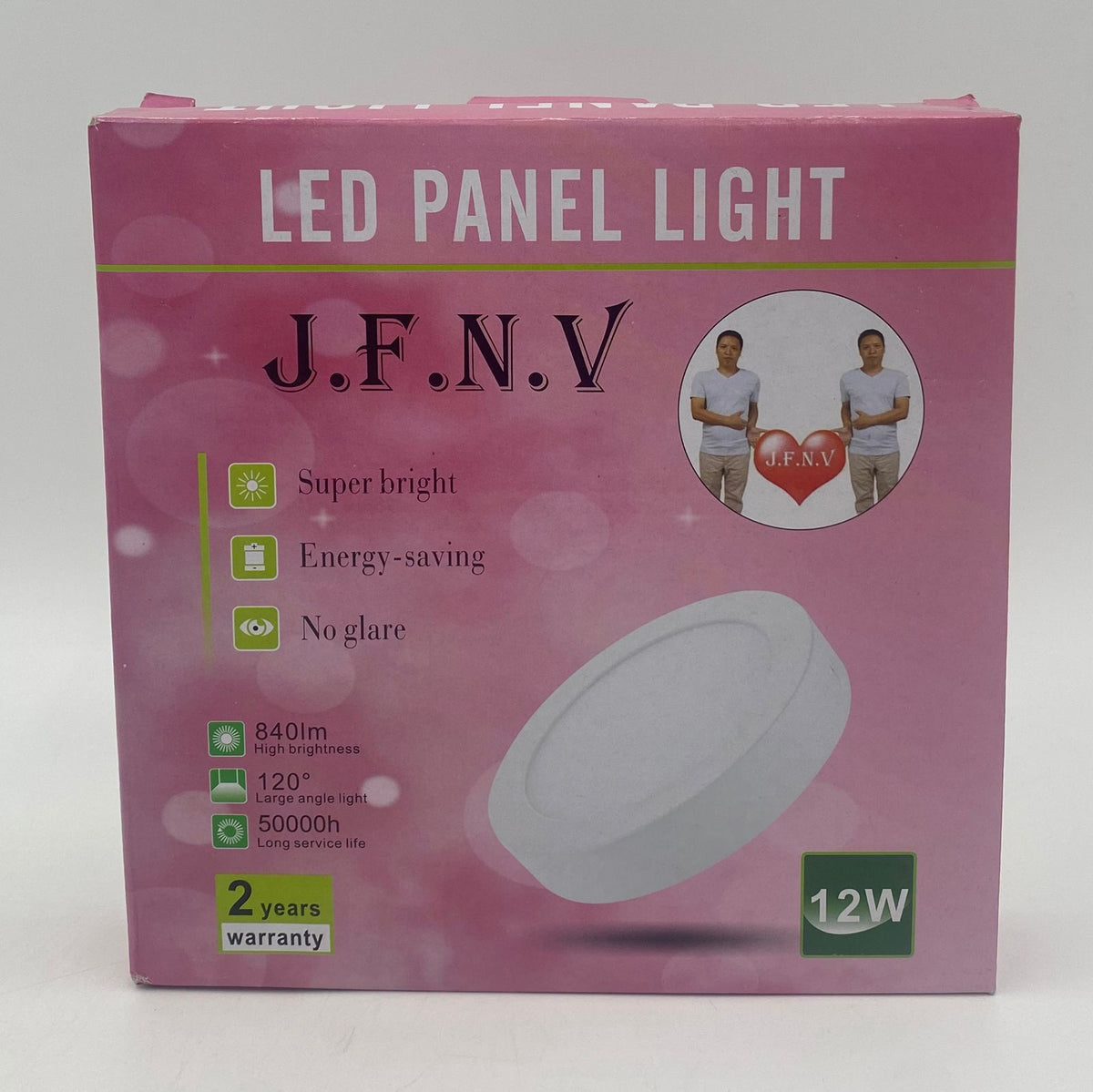 Light LED Panel 12W J.f.n.v Round White Surface 6500K 85-265V