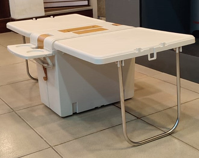 Cooler Box BL-1021-BEIGE with Flip Table