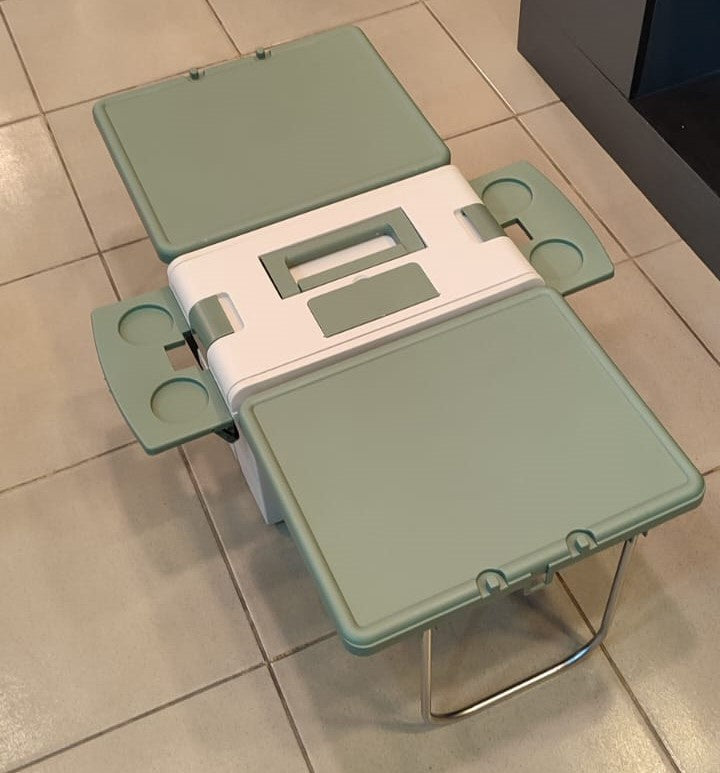 Cooler Box BL-1021-GREEN with Flip Table