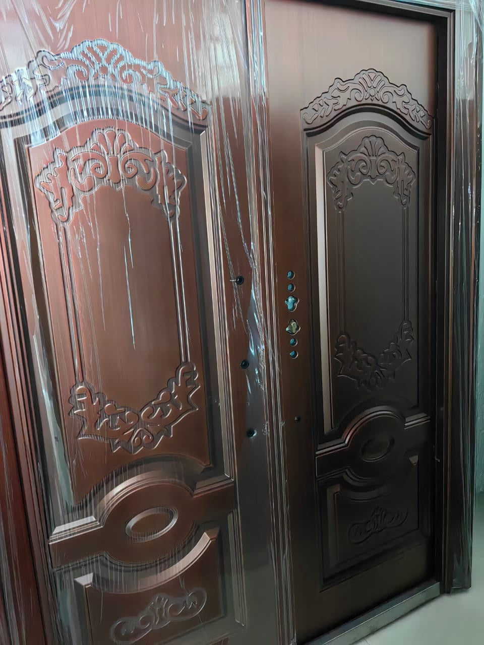 Door Metal Double Bronze Heavy No Glass 2050X1500
