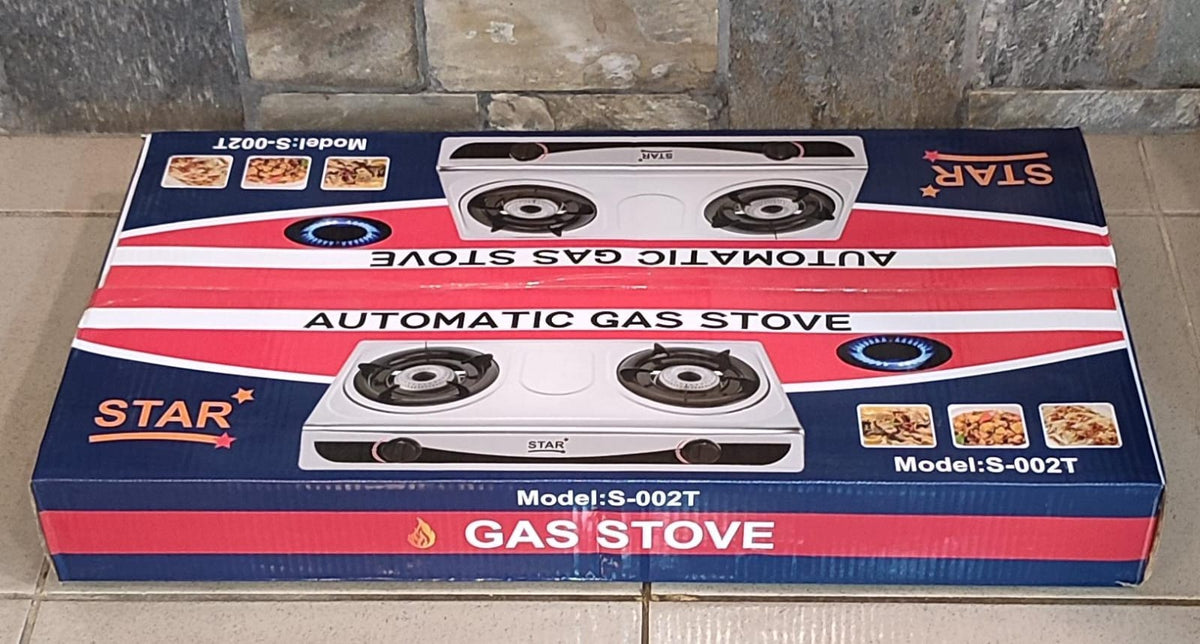 STAR Stove 2 Burner S-002T Table Model Stainless Steel