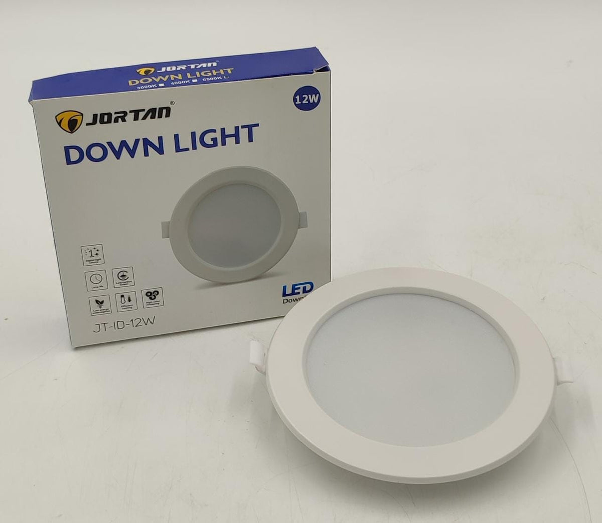 JORTAN Light LED Panel 12W JT-ID-12W Round White 6500K 110-265V