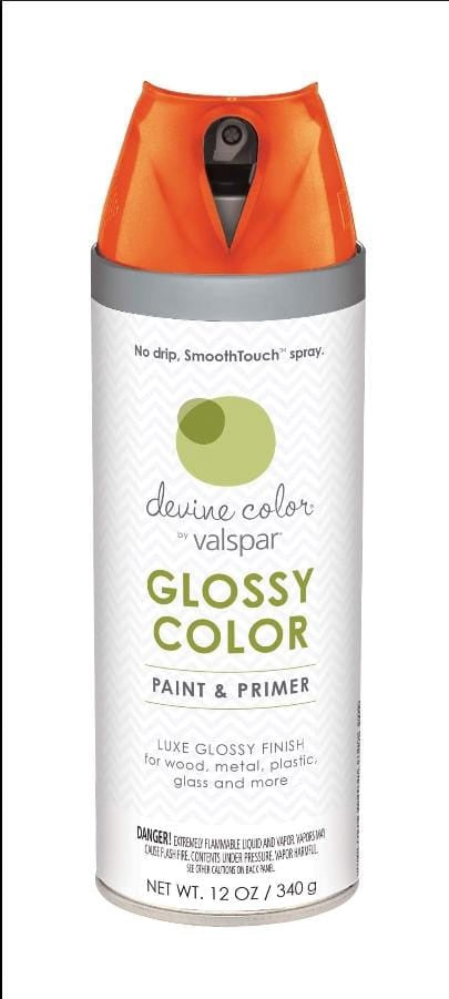 Tin Spray Valspar Gloss Devine Orangelo