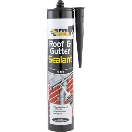 EVER BUILD Roof & Gutter Sealant Black 295ML