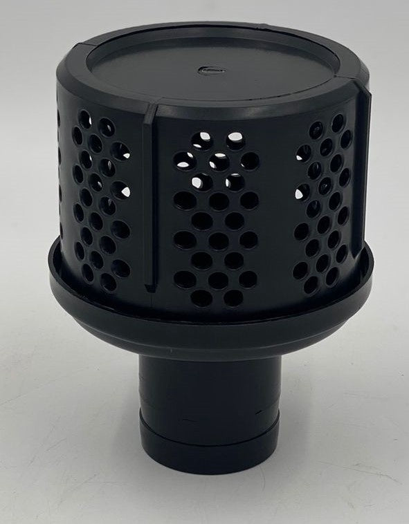 Water Pump Strainer 2" Black Platic Flat Top