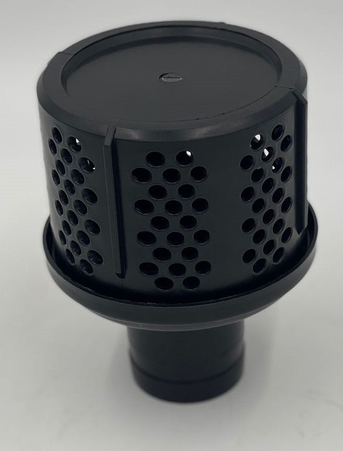 Water Pump Strainer 2" Black Platic Flat Top
