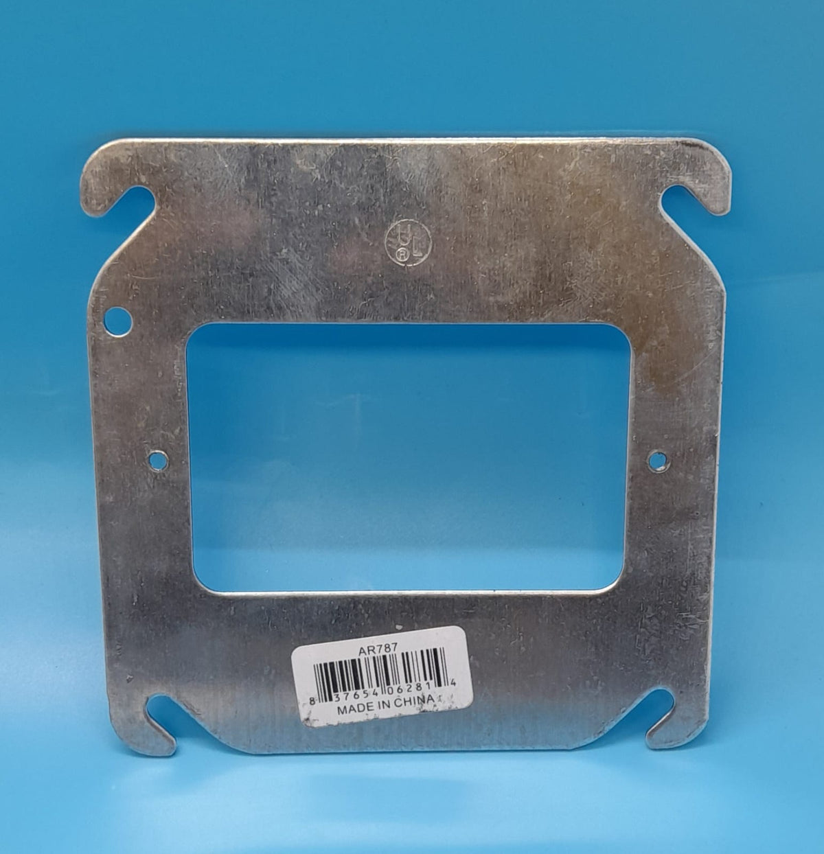 Cover Metal 4" X 4" with Cut Out AR787