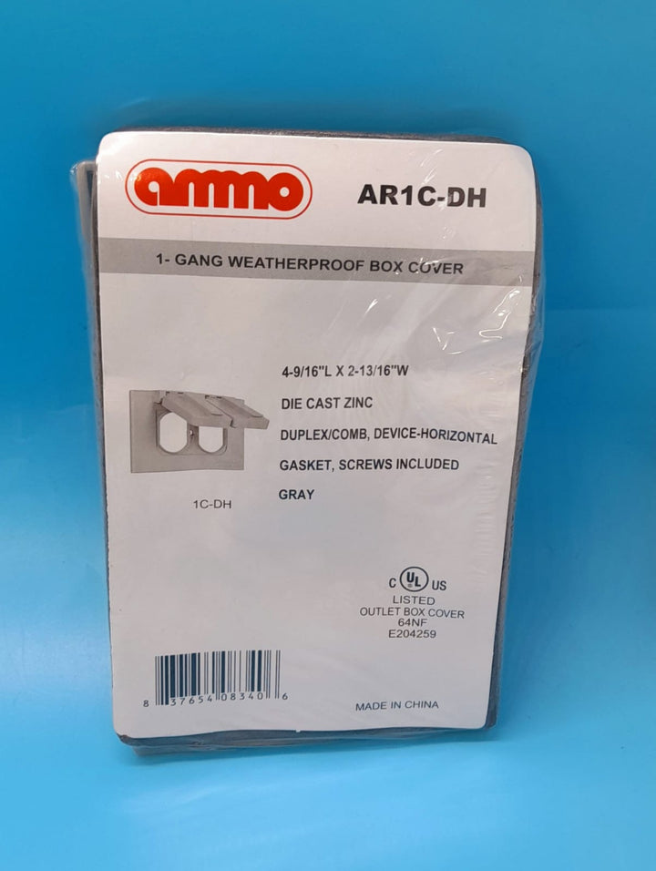 AMMO Weatherproof Cover Duplex AR1C-DH Die Cast Zinc