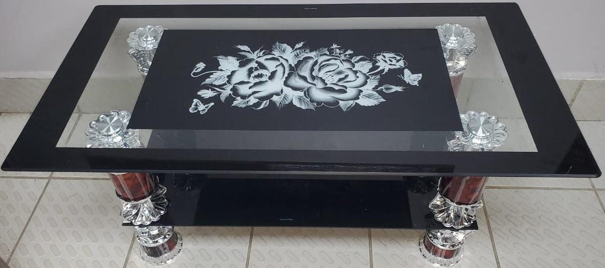 Glass Table Model: 2 A+B 106X56X2 Big Rectangle
